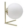 Lampy stojące - Mauro Ferretti Złota Lampa Stołowa Szklana Kula Glamy B 1711220000 - miniaturka - grafika 1