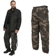 Odzież taktyczna i umundurowanie - Spodnie Długie Męskie BRANDIT M65 Vintage - Darkcamo 5XL - miniaturka - grafika 1
