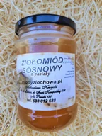 Miód - Ziołomiód sosnowy 400g wykrztuśny - miniaturka - grafika 1