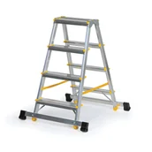 Pozostałe wyposażenie warsztatu - Aluminiowe stopnie dwustronne ALVE EUROSTYL ze stabilizatorem, 2x4 stopnie, wysokość 0,84 m - miniaturka - grafika 1
