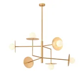 Lampy sufitowe - Redo 01-2733 - Żyrandol na drążku PLATO 6xG9/10W/230V zl. - miniaturka - grafika 1