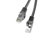 Patchcordy - Lanberg Patchcord RJ45 cat.6 FTP 10m czarny - miniaturka - grafika 1