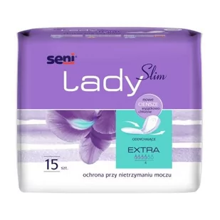 SENI LADY SLIM EXTRA Wkładki urologiczne, 15szt. - Pieluchy dla dorosłych - miniaturka - grafika 1