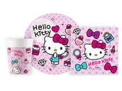 Dekoracje i nakrycia stołu na imprezę - Zestaw urodzinowy Hello Kitty - 36 szt. - miniaturka - grafika 1