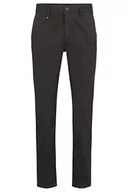 Spodenki męskie - BOSS Męskie spodnie Schino-Taber-1 D Tapered-Fit z elastycznej satyny bawełnianej, szary, 31W / 34L - miniaturka - grafika 1