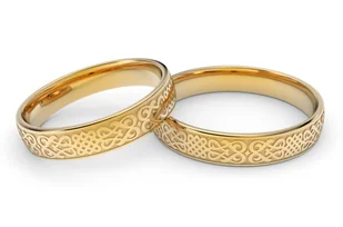 Obrączki ślubne grawerowane - Au-1205 - Obrączki ślubne - miniaturka - grafika 5