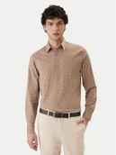 Koszule męskie - Guess Koszula M6GH18 W1713 Beżowy Regular Fit - miniaturka - grafika 1