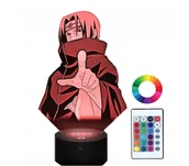 Lampy stojące - Lampka Nocna z Imieniem Naruto Itachi 3D Led Grawer - miniaturka - grafika 1