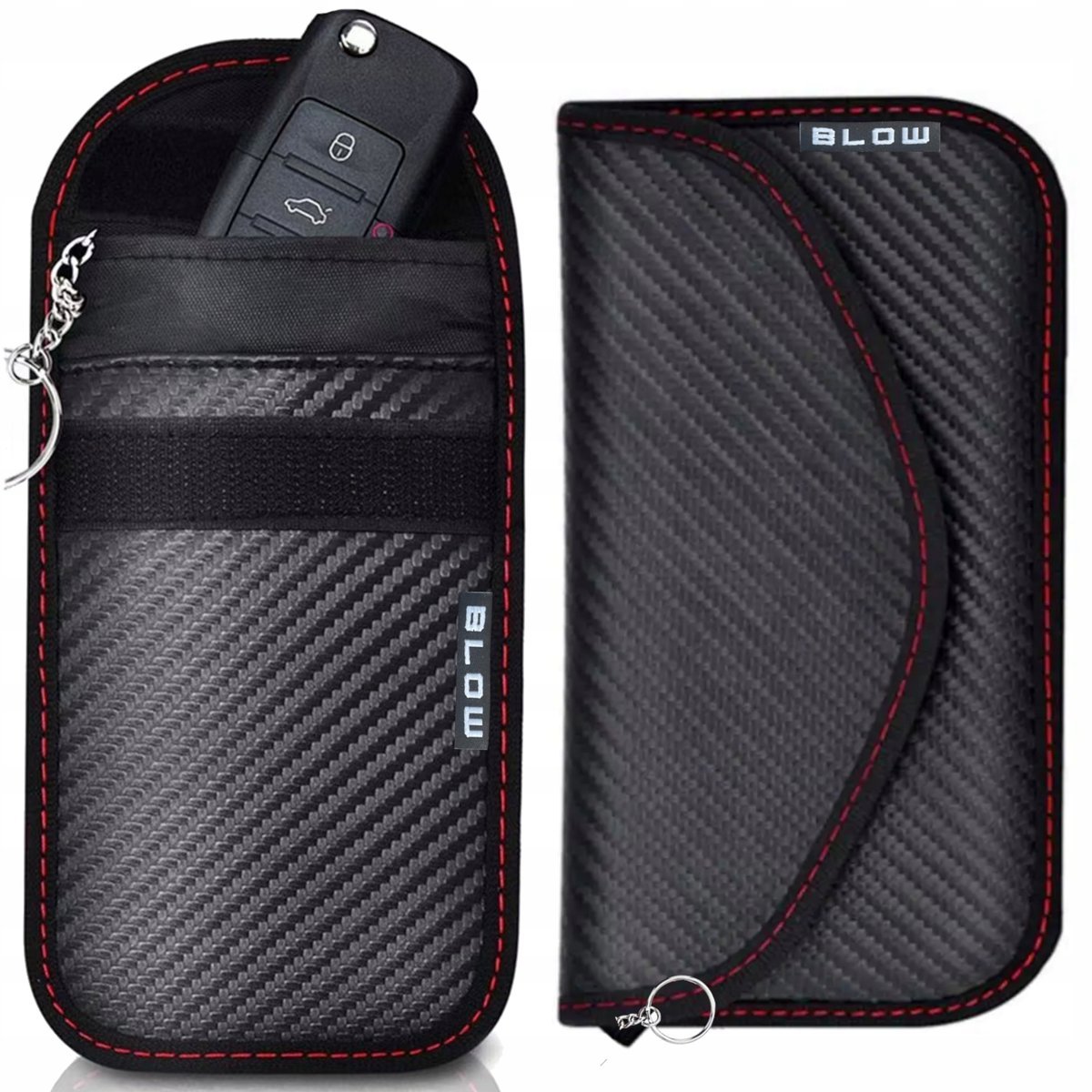 2X Etui Keyless Antykradzieżowe Pokrowiec Kluczyk Klatka Faradaya Zestaw