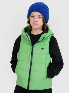 4F Bezrękawnik puchowy z wypełnieniem syntetycznym chłopięcy - zielony 152 (11-12 lat) - Kurtki i płaszcze dla chłopców 4F Bezrękawnik puchowy z wypełnieniem syntetycznym chłopięcy - zielony 152 (11-12 lat) - Kurtki i płaszcze dla chłopców - miniaturka - grafika 1