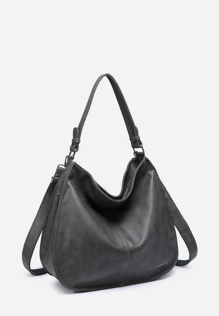 Klasyczna Elegancka Shopperka Torebka Damska Szara LUIGISANTO