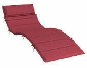 Poduszki ogrodowe - vidaXL Poduszka na leżak słoneczny czerwone wino 178 x 60 x 4 cm - miniaturka - grafika 1