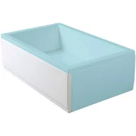 Obudowy brodzików - Polysan Deep Plain obudowa do brodzika 150 cm frontowa lewa biała 73197 - miniaturka - grafika 1