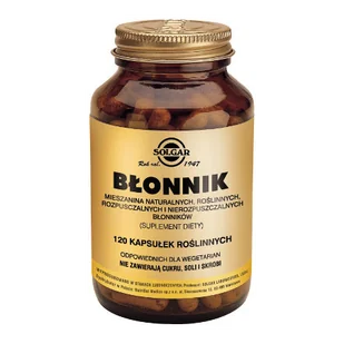 Błonnik 120 kaps. (Solgar) - Suplementy naturalne - miniaturka - grafika 1