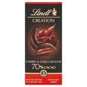 Czekolada - Lindt EDELBITTER 70% CHERRY AND CHILLI 150G zakupy dla domu i biura 34577429 - miniaturka - grafika 1