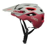 Kaski rowerowe - O'Neal Pike szaro bordowy wentylowany kask rowerowy na Mtb Dh L/XL 59-61cm - miniaturka - grafika 1