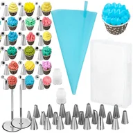 Pozostałe akcesoria kuchenne - Zestaw cukierniczy 38 el. do dekoracji, akcesoria do dekoracji ciast i tortów - miniaturka - grafika 1