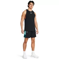 Spodnie sportowe męskie - Męskie spodenki do koszykówki Under Armour UA Baseline Short - czarne - UNDER ARMOUR - miniaturka - grafika 1