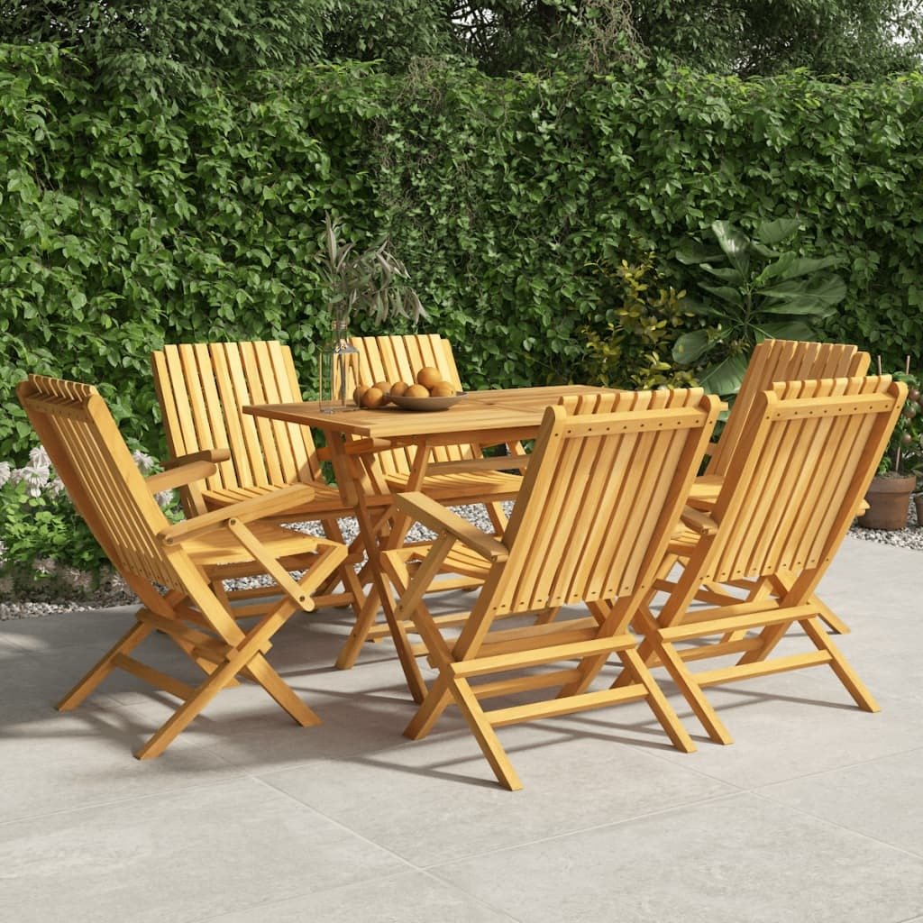 Krzesła ogrodowe 6 szt. Składane 61x67x90 cm lite drewno tekowe