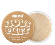 Pudry do twarzy - Miyo Holy Puff Glowish Loose Powder Puder sypki 6g - miniaturka - grafika 1