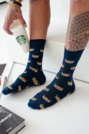 Skarpetki męskie - Skarpety męskie z motywem uroczych lisków Milena Avangard - miniaturka - grafika 1