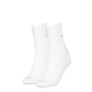 Calvin Klein Skarpety damskie, 2 sztuki, białe, jeden rozmiar (2 sztuki), biały, rozmiar uniwersalny - Skarpetki damskie - miniaturka - grafika 1