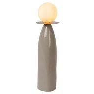 Lampy stojące - Lampa z porcelany stołowa Figaro 13544/45/36 Lucide szklana kula szara - miniaturka - grafika 1