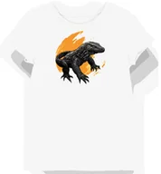 Koszulki i topy damskie - Koszulka damska biała z motywem smoka z szarymi łuskami XL - miniaturka - grafika 1