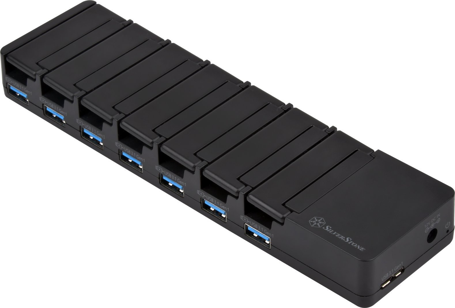 SilverStone SST-UC03B-PRO - stacja ładująca USB, 7 portów - 36 watów