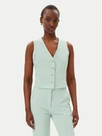 Kamizelki damskie - Maryley Kamizelka 25EB128/43SP Zielony Regular Fit - miniaturka - grafika 1