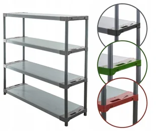 Regał magazynowy regał plastikowy do piwnicy regał garażowy 138x150x46 EKO / Wamar-Sosenka - Szafy i regały magazynowe - miniaturka - grafika 1