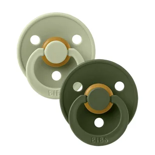 BIBS COLOUR ANATOMICAL 2-PACK SAGE & HUNTER GREEN S Smoczek ortodontyczny kauczuk Hevea - Smoczki uspokajające - miniaturka - grafika 1