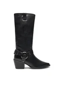 Kozaki damskie - Bronx Kozaki Jukeson 14330-A Czarny - miniaturka - grafika 1