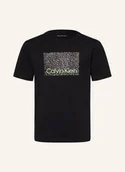 Koszulki dla chłopców - Calvin Klein Koszulka Perforation schwarz - miniaturka - grafika 1