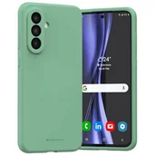 Etui i futerały do telefonów - Etui MERCURY Silicone do Samsung Galaxy A56 Zielony - miniaturka - grafika 1