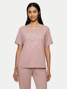 Triumph Koszulka piżamowa Mix & Match 10218281 Różowy Relaxed Fit - Piżamy damskie - miniaturka - grafika 1
