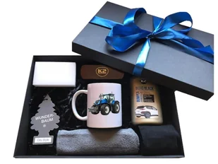 Zestaw prezent kubek dla rolnika kierowcy NEW HOLAND gadżety traktor - Akcesoria motoryzacyjne - miniaturka - grafika 1