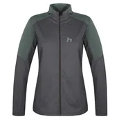 Bluzy sportowe damskie - Bluza damska Hannah Nemea Rozmiar: XL / Kolor: szary/czarny - miniaturka - grafika 1