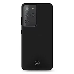 Mercedes MEHCS21LSILBK S21 Ultra G998 czarny/black hardcase Silicone Line - Etui i futerały do telefonów - miniaturka - grafika 1