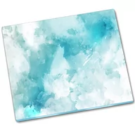 Deski do krojenia - Osłona kuchenna szklana Niebieskie tło - 60x52 cm - miniaturka - grafika 1