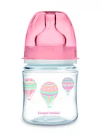 Butelki dla niemowląt - Canpol babies Canpol Antykolkowa butelka szeroka EasyStart IN THE CLOUDS 120 ml pink - miniaturka - grafika 1