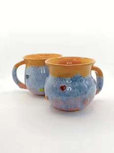 Kubek z serduszkami kolorowy cukierek - Kubki - miniaturka - grafika 1