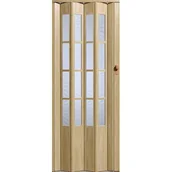 Drzwi wewnętrzne - Drzwi harmonijkowe CRYSTALLINE GLASS 326 86 x 203 cm dąb sonoma - miniaturka - grafika 1