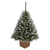 Choinki - CHOINKA SZTUCZNA ŚWIERK DIAMENTOWY PREMIUM W KWADRATOWEJ DONICY 180 CM - miniaturka - grafika 1