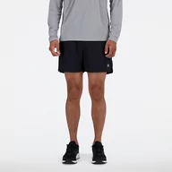 Spodenki męskie - Spodenki męskie New Balance MS41290BK  czarne - miniaturka - grafika 1