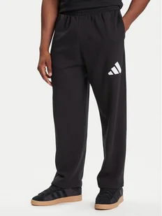 adidas Spodnie dresowe Essentials JF3567 Czarny Loose Fit - Spodnie sportowe męskie - miniaturka - grafika 1