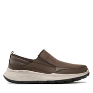 Półbuty męskie - Półbuty Skechers Harvey 232517/CHOC Brązowy - miniaturka - grafika 1