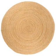 Dywany - vidaXL Dywan pleciony z juty, 240 cm, okrągły - miniaturka - grafika 1