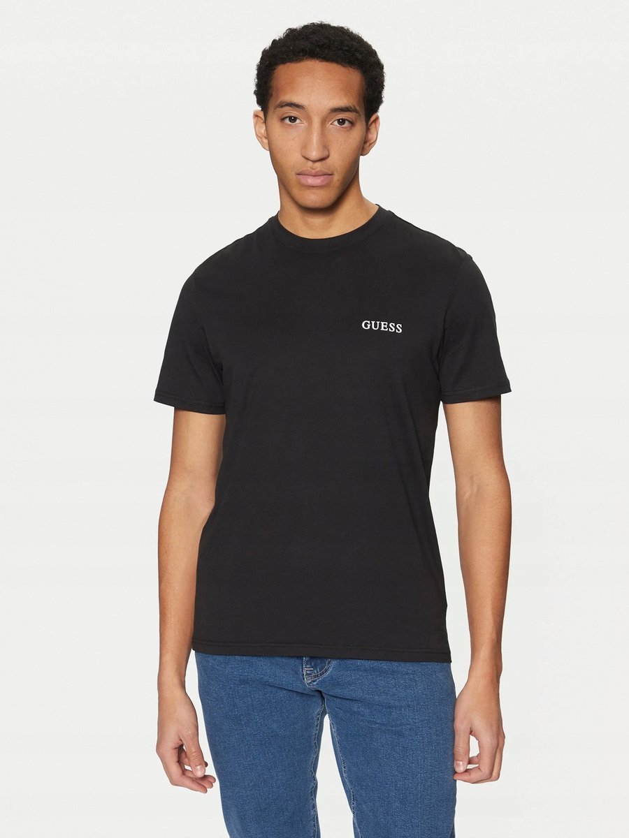 T-shirt regular Guess jeans U4BM03 KCAM1 czarny - L