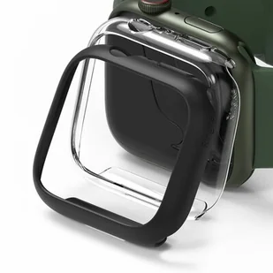 Ringke Nakładka Slim do Apple Watch 7 45 mm Przezroczysty/czarny - Akcesoria do smartwatchy - miniaturka - grafika 1